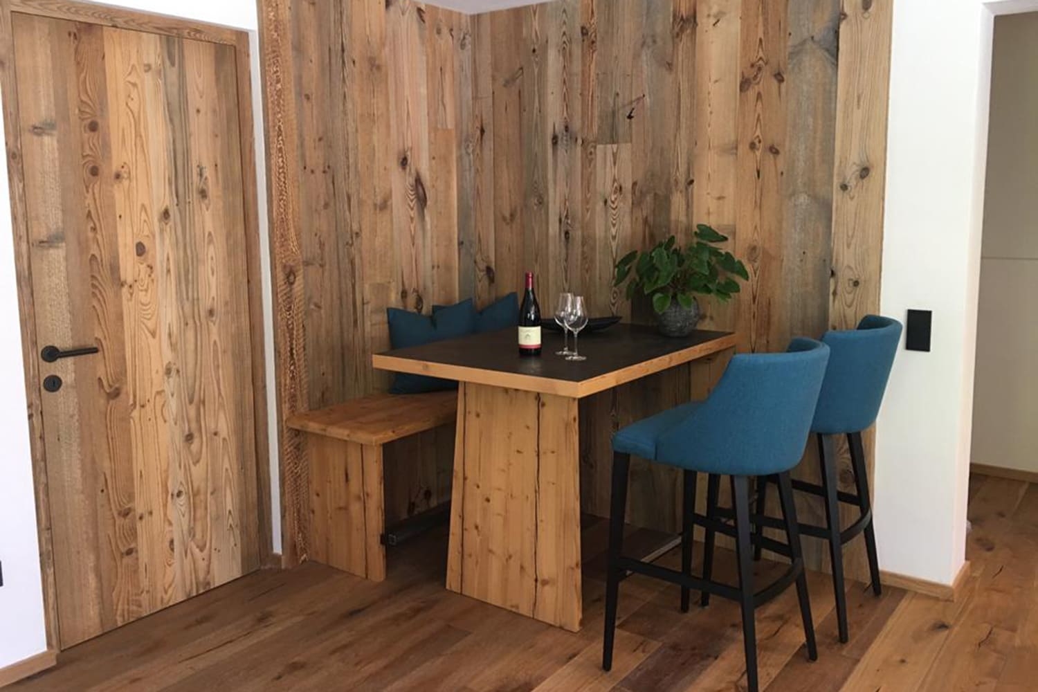 Chalet Ortles - Esszimmer in der Ferienwohnung