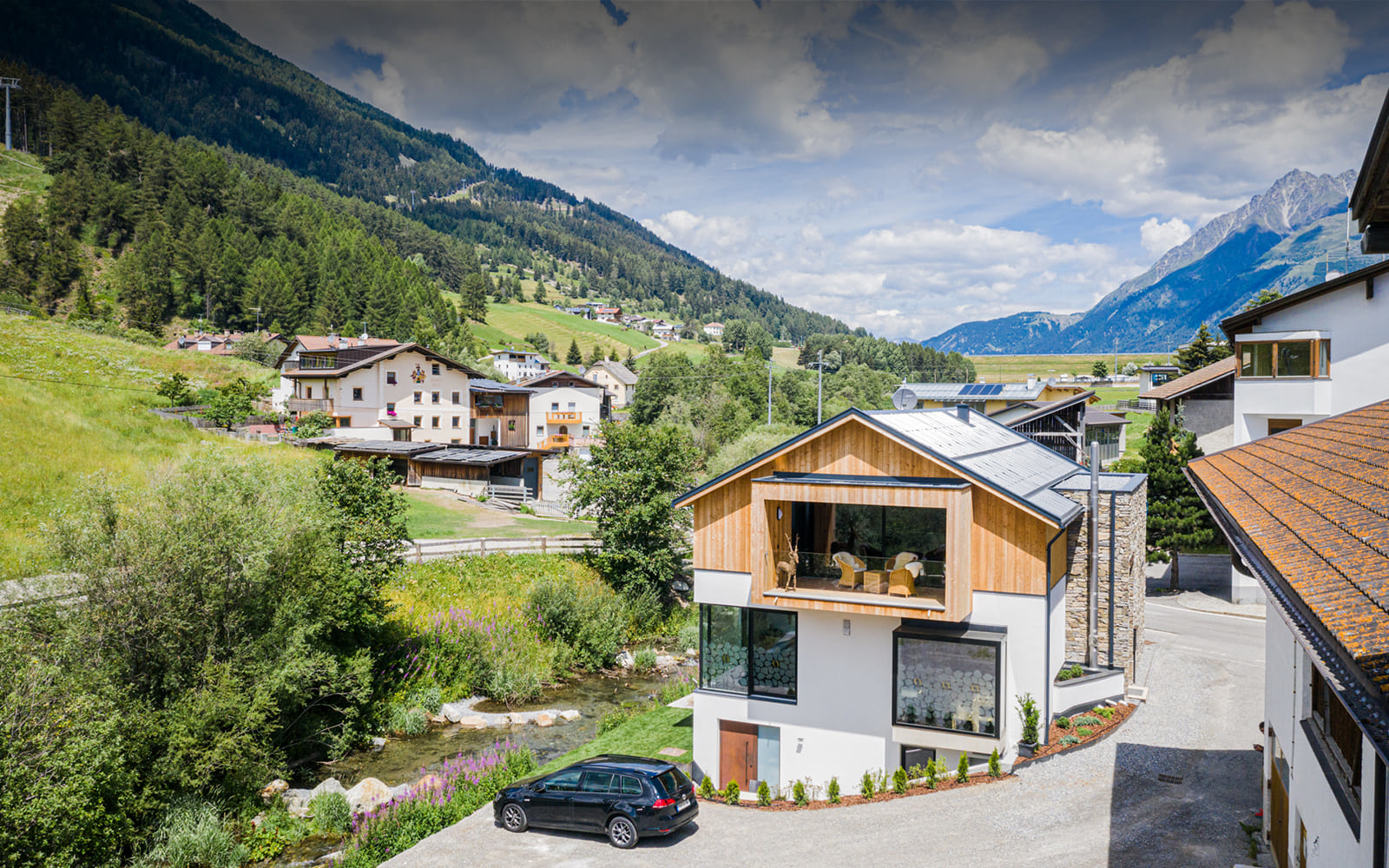Chalet Ortles - Wohnraum zum relaxen mit TV