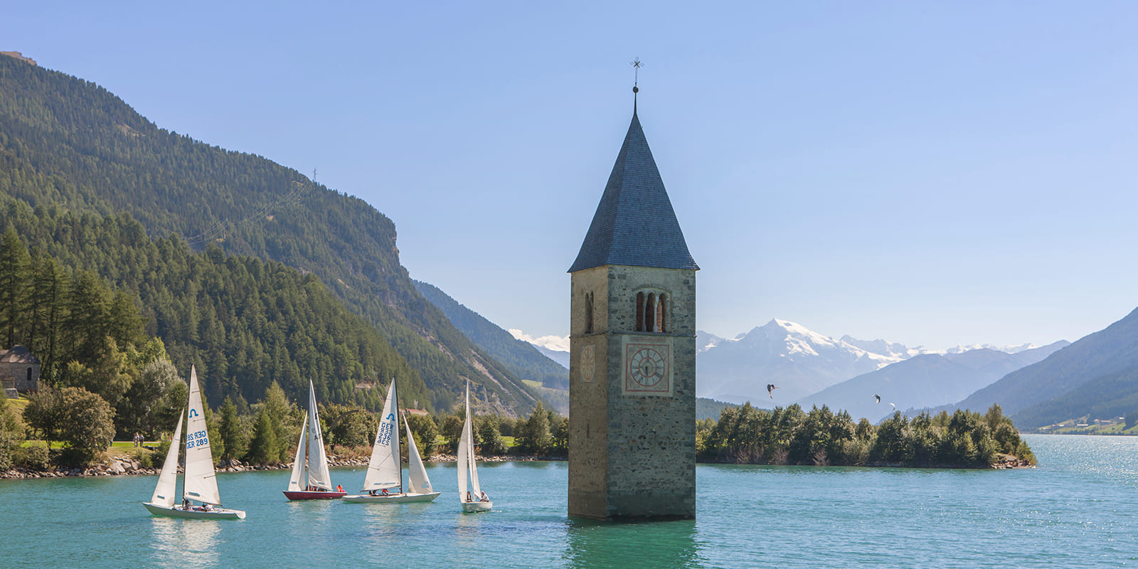 Chalet Ortles - Segeln am Reschensee