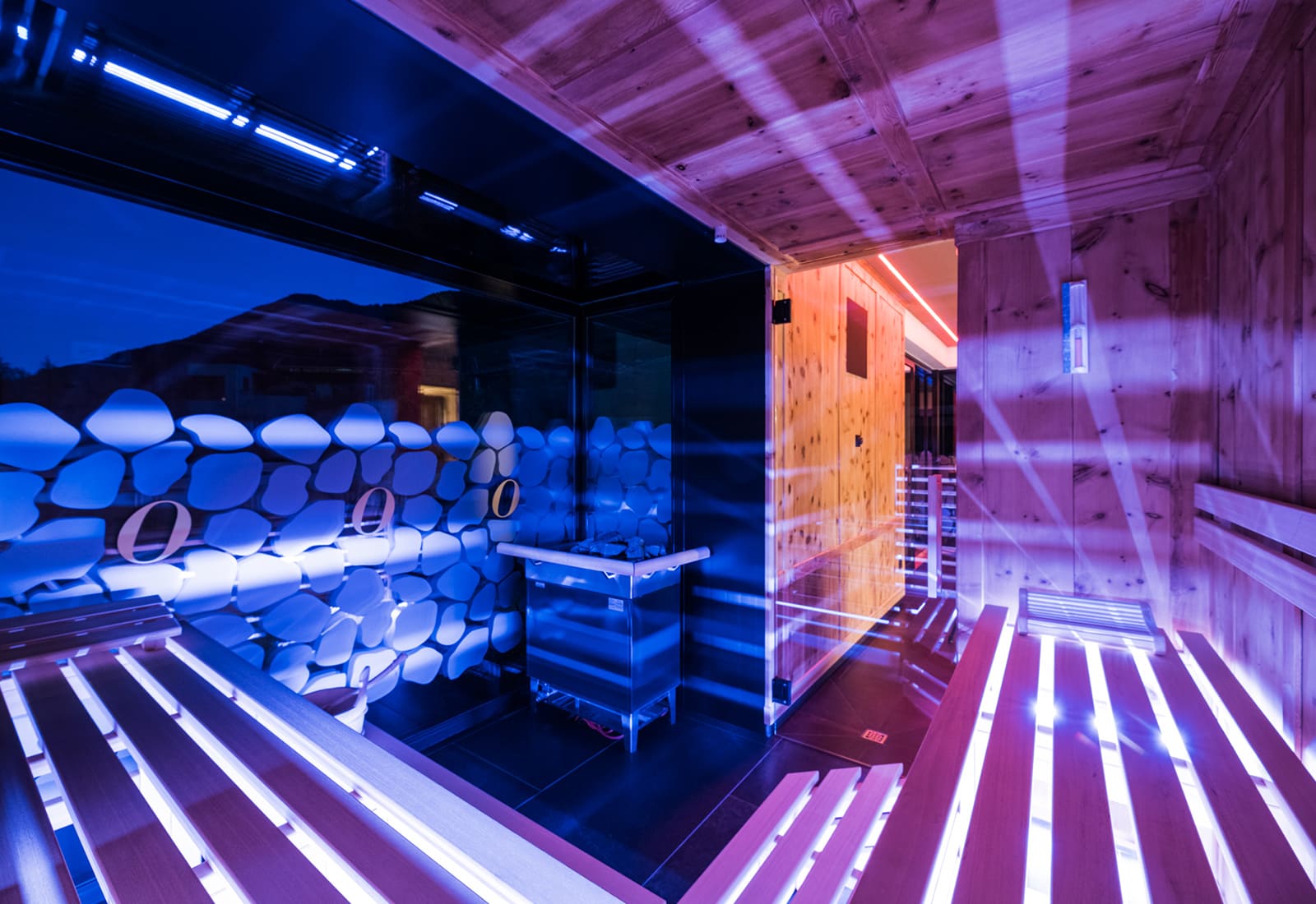 Chalet Ortles - Wellness Spa Bereich Sauna